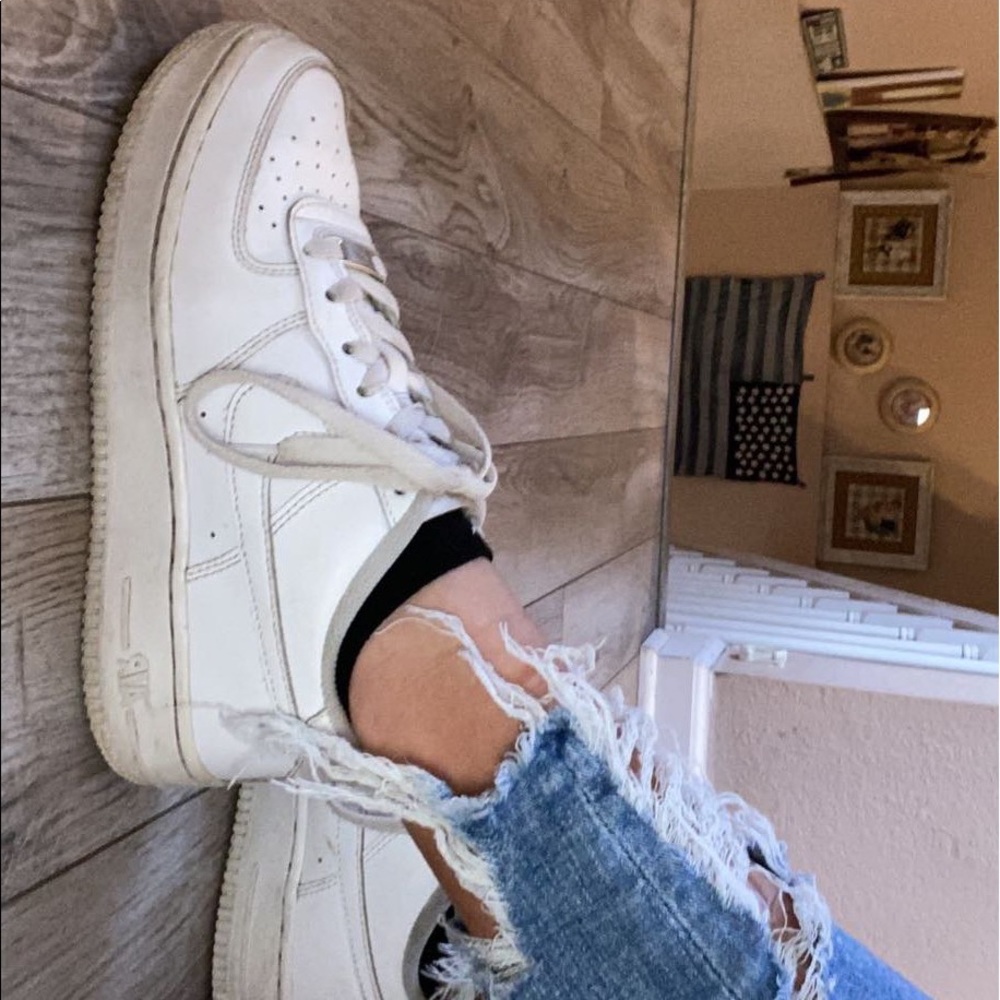white nike af1 !!